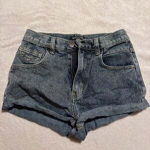 PrettyLittleThing Dark Blue Jean Shorts